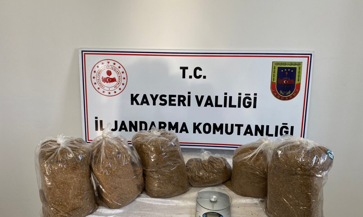 SATIŞA HAZIR 16 KİLO 600 GRAM KAÇAK TÜTÜN ELE GEÇİRİLDİ