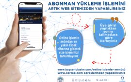 ONLİNE ‘ABONMAN KART’ YÜKLEME HİZMETİ